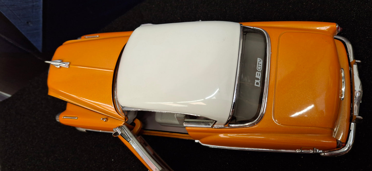 Jada Toys 1/24 Chevy Bel-Air 1953 Orange Street Low Big Time Muscle USED