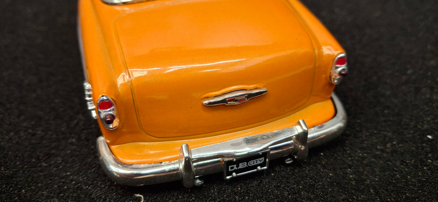 Jada Toys 1/24 Chevy Bel-Air 1953 Orange Street Low Big Time Muscle USED