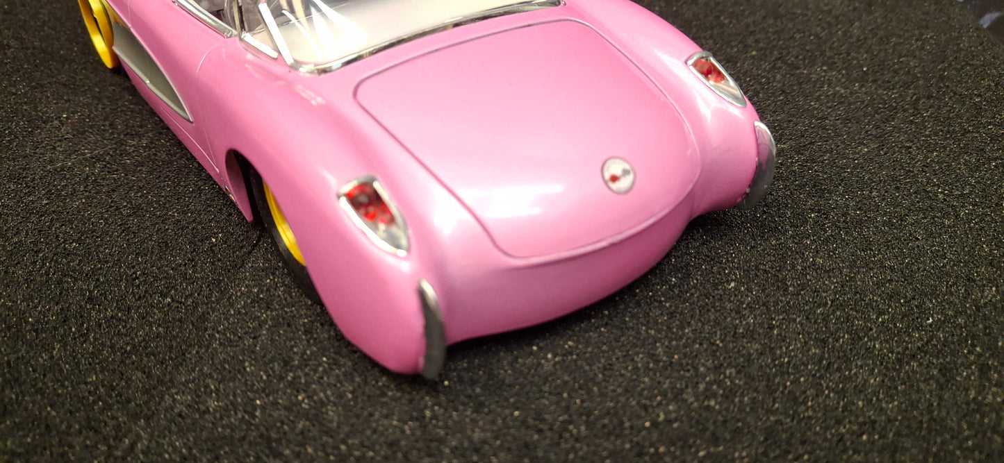 Jada Toys 1/24 Chevy Corvette 1957 Pink Big Time Muscle USED