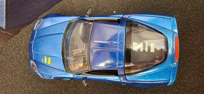 Jada Toys 1/24 Chevy Corvette Z06 2006 Blue Custom Big Time Muscle USED