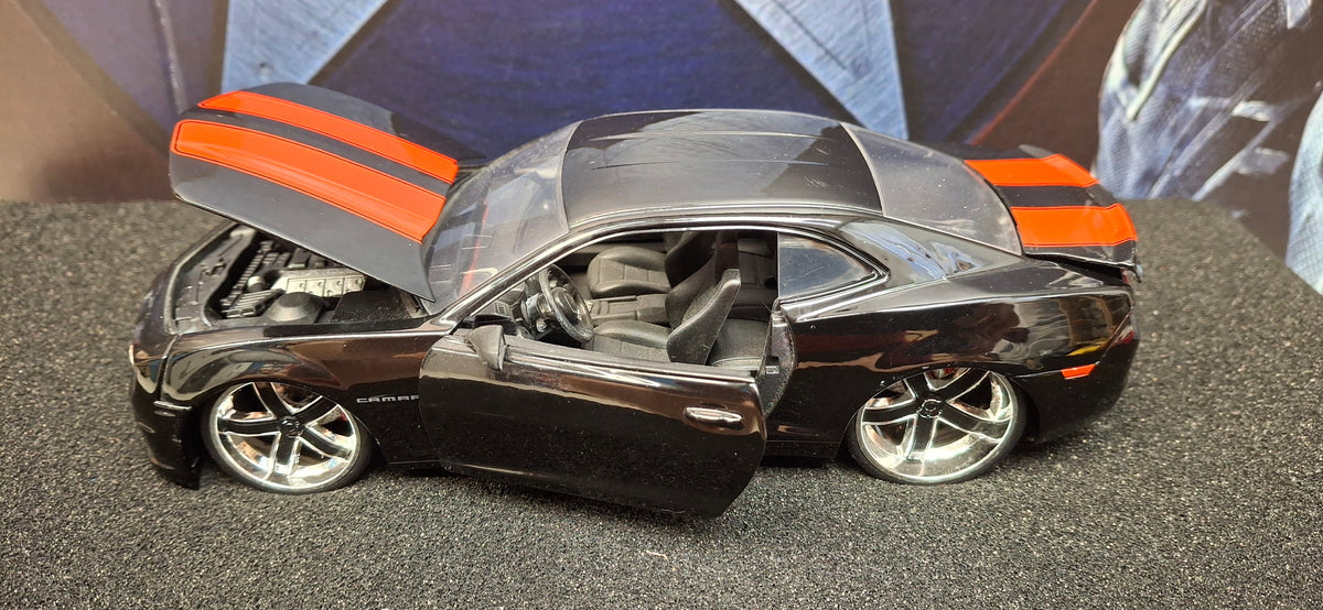 Jada Toys 1/24 Chevy Camaro SS 2010 Black Red Big Time Muscle USED
