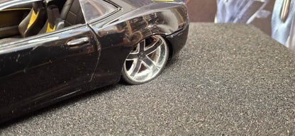 Jada Toys 1/24 Chevy Camaro SS 2010 Black Yellow Big Time Muscle USED