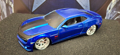 Jada Toys 1/24 Chevy Camaro SS 2010 Blue Big Time Muscle USED