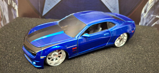 Jada Toys 1/24 Chevy Camaro SS 2010 Blue Big Time Muscle USED