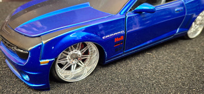 Jada Toys 1/24 Chevy Camaro SS 2010 Blue Big Time Muscle USED