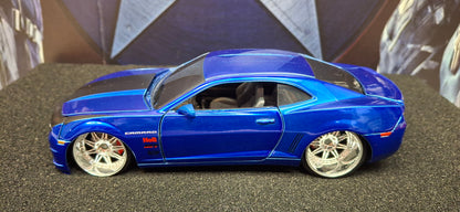 Jada Toys 1/24 Chevy Camaro SS 2010 Blue Big Time Muscle USED