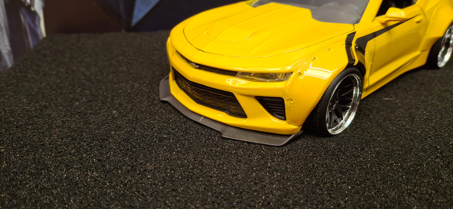 Jada Toys 1/24 Chevy Camaro SS Widebody 2016 Yellow  Big Time Muscle USED