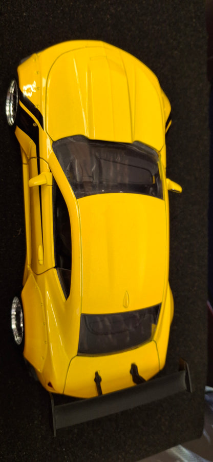 Jada Toys 1/24 Chevy Camaro SS Widebody 2016 Yellow  Big Time Muscle USED