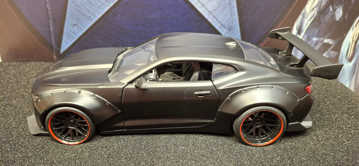 Jada Toys 1/24 Chevy Camaro SS Widebody 2016 Black Matt Big Time Muscle USED