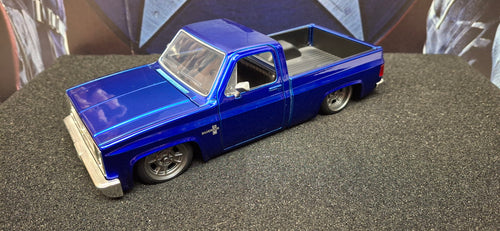 Jada Toys 1/24 Chevy C-10 1985 Blue Big Time Muscle USED