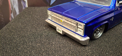 Jada Toys 1/24 Chevy C-10 1985 Blue Big Time Muscle USED