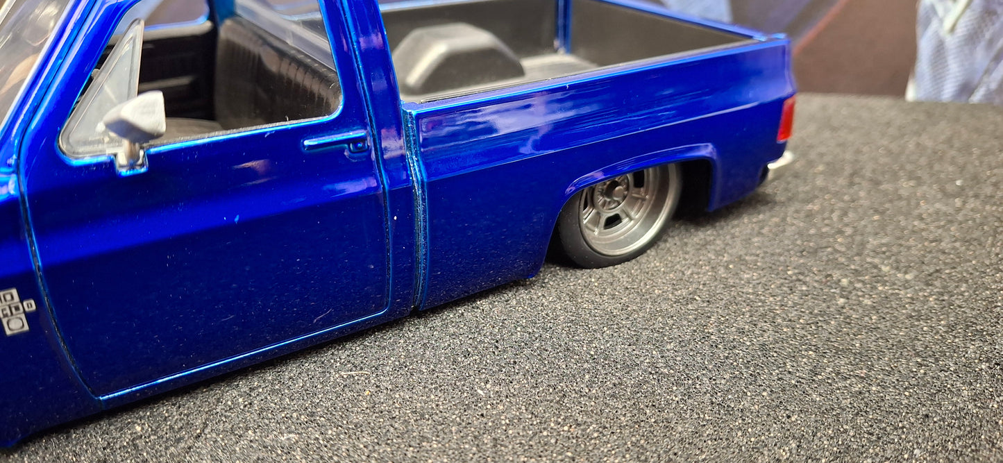 Jada Toys 1/24 Chevy C-10 1985 Blue Big Time Muscle USED