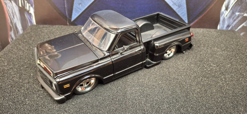 Jada Toys 1/24 Chevy C-10 Stepside 1969 Black Big Time Muscle USED
