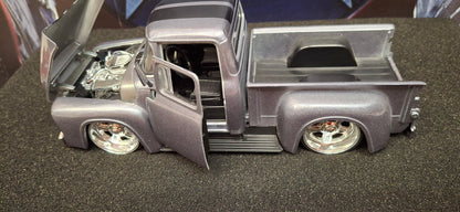 Jada Toys 1/24 Ford F-100 1956 Gray Big Time Muscle USED