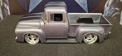 Jada Toys 1/24 Ford F-100 1956 Gray Big Time Muscle USED