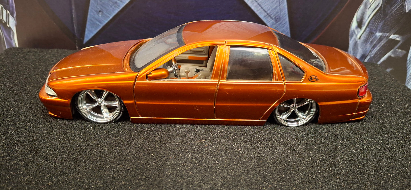 Jada Toys 1/24 Chevy Impala 1996 Cooper Sedan Big Time Muscle USED