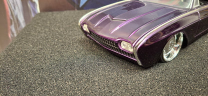 Jada Toys 1/24 Ford Thunderbird 1963 Purple Rick Dore Big Time Muscle USED