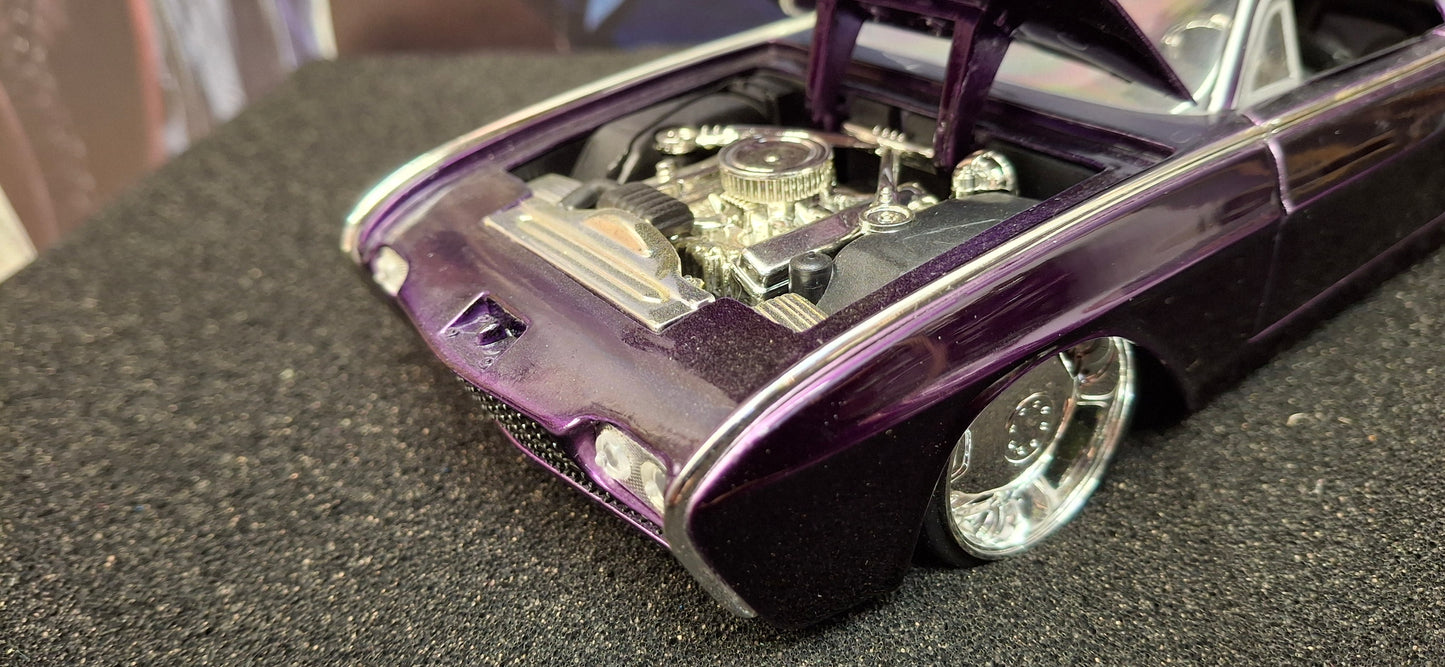 Jada Toys 1/24 Ford Thunderbird 1963 Purple Rick Dore Big Time Muscle USED