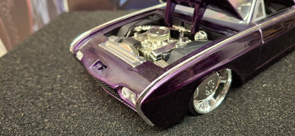 Jada Toys 1/24 Ford Thunderbird 1963 Purple Rick Dore Big Time Muscle USED