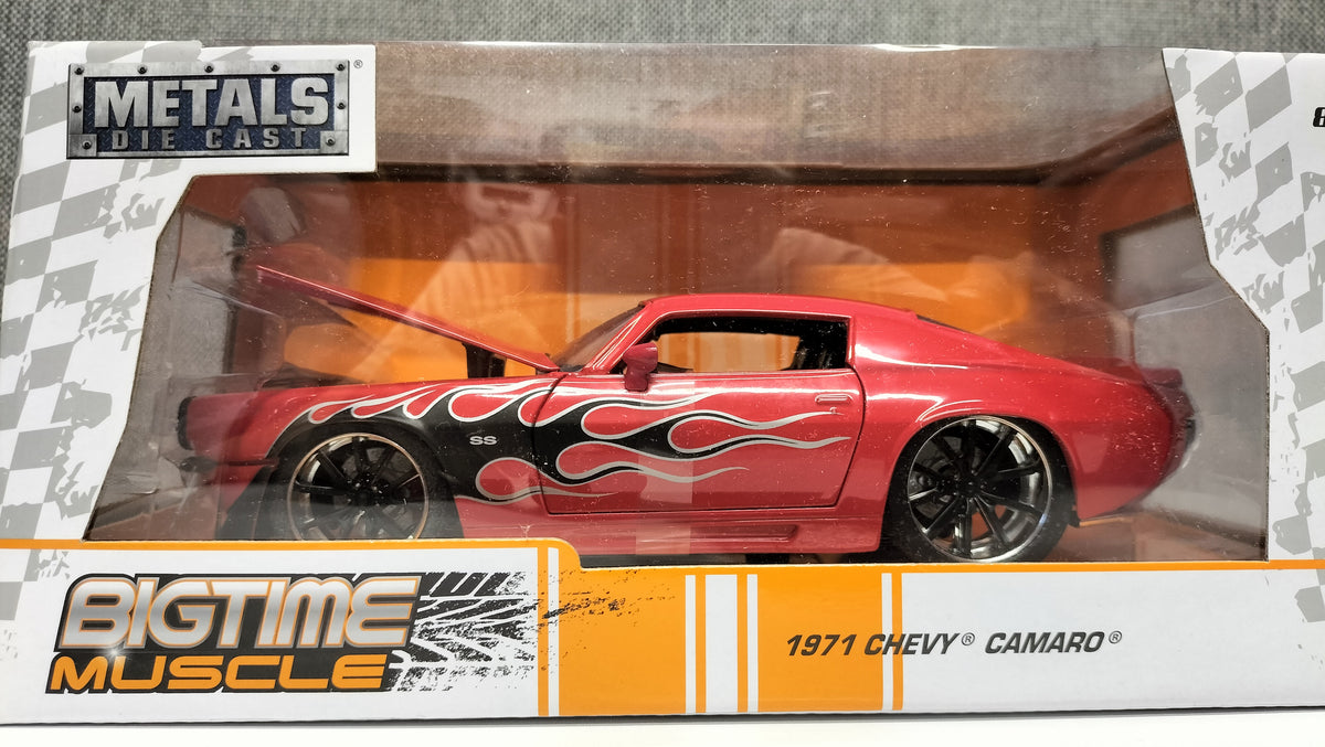 Jada Toys 1/24 Chevy Camaro Flame 1971 Red Big Time Muscle