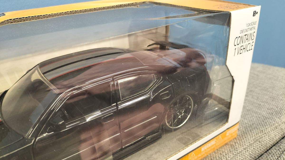 Jada Toys 1/24 Dodge Charger SRT8 2006 Black Silver Big Time Muscle