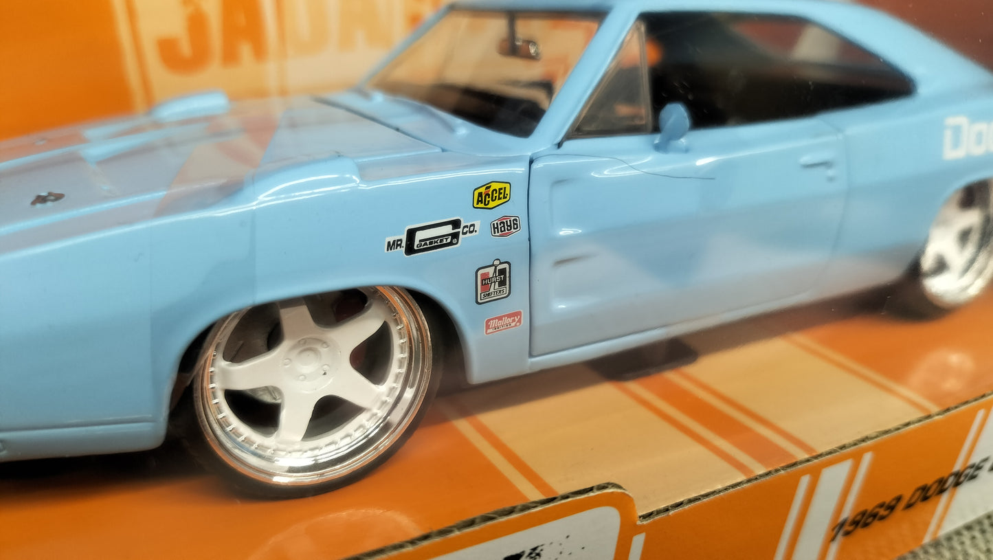 Jada Toys 1/24 Dodge Charger Daytona 1969 Oceanic Blue Big Time Muscle