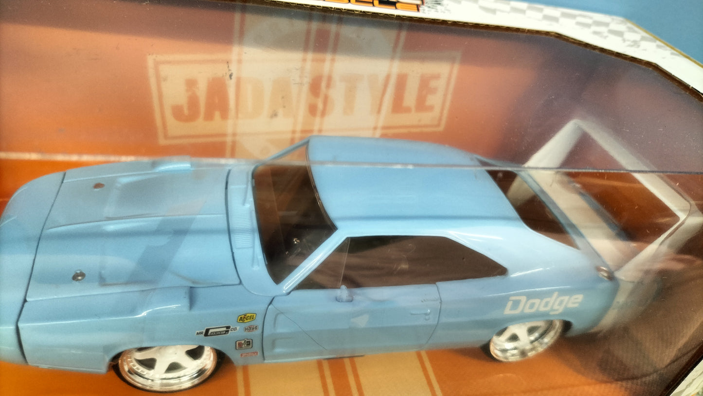 Jada Toys 1/24 Dodge Charger Daytona 1969 Oceanic Blue Big Time Muscle