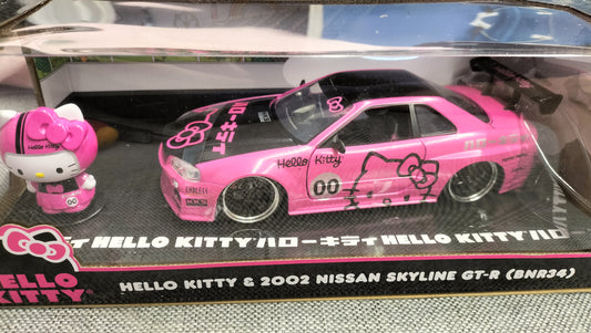 Jada Toys 1/24 Nissan Skyline GT-R R34 Hello Kitty JDM
