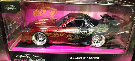Jada Toys 1/24 Mazda RX-7 Widebody 1995 Year Of Dragon Pink Slips