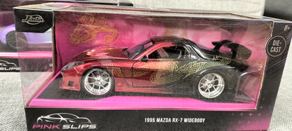Jada Toys 1/24 Mazda RX-7 Widebody 1995 Year Of Dragon Pink Slips