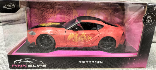 Jada Toys 1/24 Toyota Supra GR 2020 Year of Dragon Pink Slips
