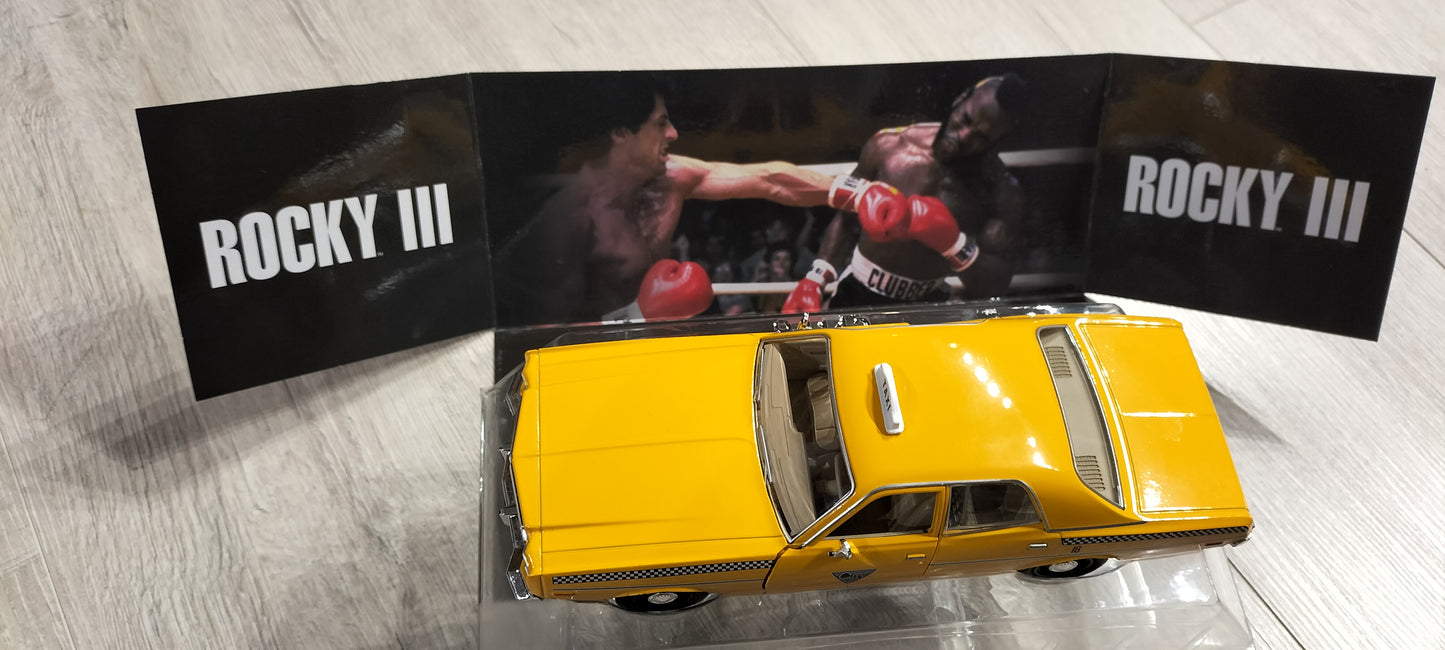 Greenlight 1/24 Dodge Monaco Rocky III Yellow Cab Hollywood