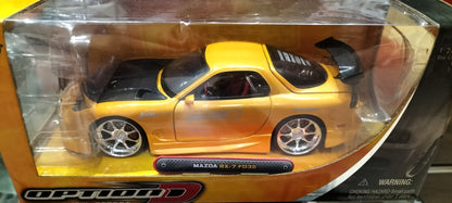 Jada Toys 1/24 Mazda RX-7 FD3S Option-D Yellow JDM