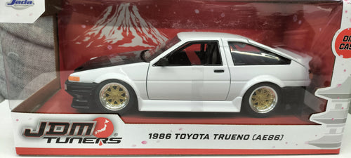 Jada Toys 1/24 Toyota Trueno AE86 White 1986 JDM