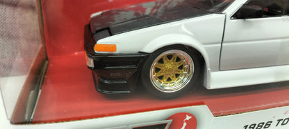 Jada Toys 1/24 Toyota Trueno AE86 White 1986 JDM