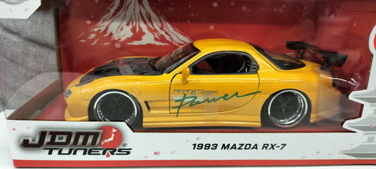 Jada Toys 1/24 Mazda RX-7 FD3S Yellow HKS JDM