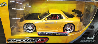 Jada Toys 1/24 Mazda RX-7 FD3S Option-D Yellow JDM