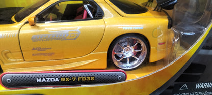 Jada Toys 1/24 Mazda RX-7 FD3S Option-D Yellow JDM