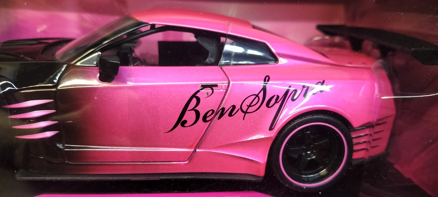 Jada Toys 1/24 Nissan GT-R Ben Sopra Pink Slips
