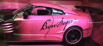 Jada Toys 1/24 Nissan GT-R Ben Sopra Pink Slips