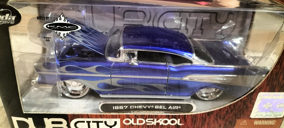 Jada Toys 1/24 Chevy Bel-Air Flame Blue 1957 Dub City