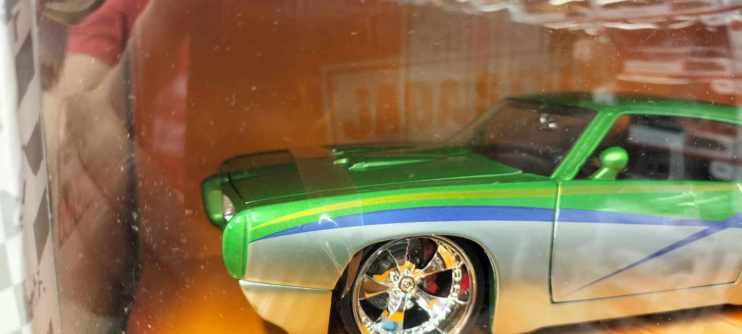 Jada Toys 1/24 Pontiac GTO 1969 The Judge Silver Green