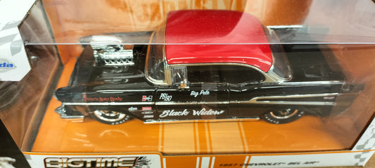 Jada Toys 1/24 Chevy Bel-Air Black Widow Gasser 1957 Big Time Muscle