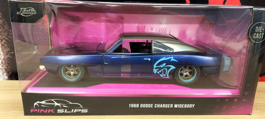 Jada Toys 1/24 Dodge Charger Widebody 1968 Pink Slips