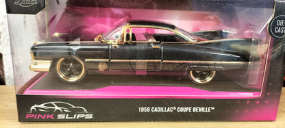Jada Toys 1/24 Cadillac Coupe Deville 1959 Pink Slips