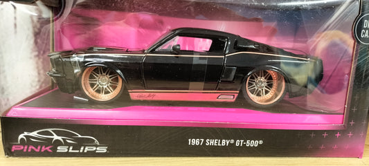 Jada Toys 1/24 Ford Mustang Shelby GT-500 1967 Pink Slips