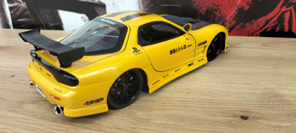 Jada Toys 1/24 Mazda RX-7 FD3S Yellow Custom JDM