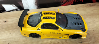Jada Toys 1/24 Mazda RX-7 FD3S Yellow Custom JDM