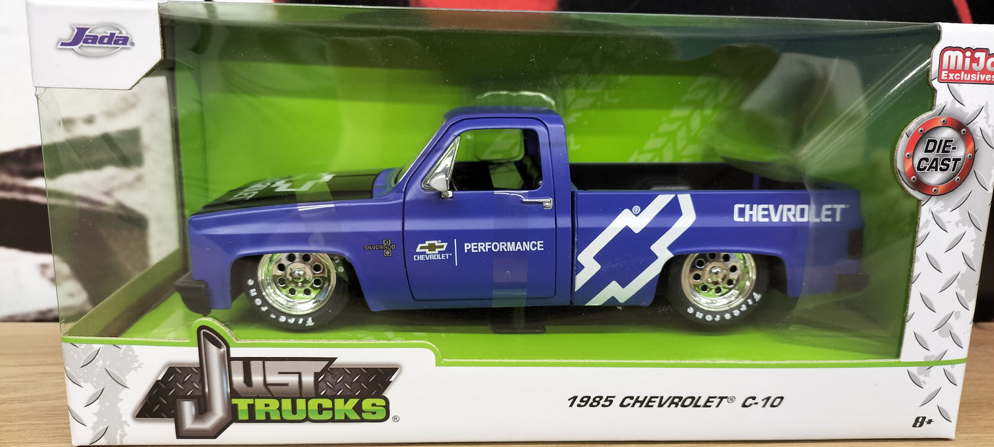 Jada Toys 1/24 Chevy C-10 Performance Blue 1985 Just Truck