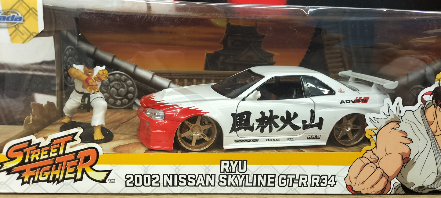 Jada Toys 1/24 Nissan Skyline GT-R R34 RYU 2002 Japan JDM